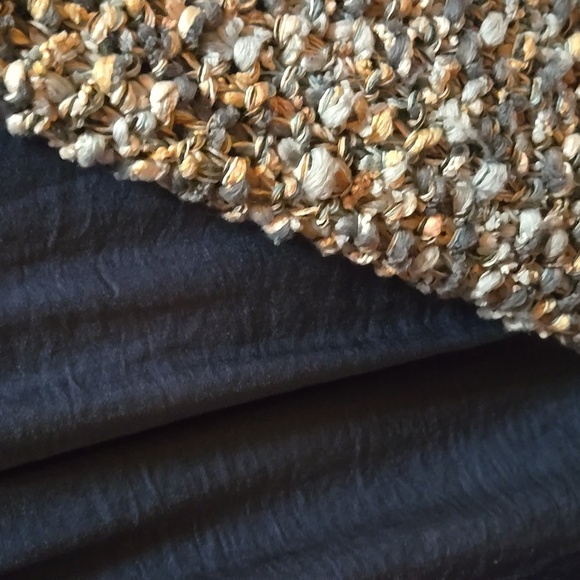 Blue tie front blouse from Mystree, soft open bottom long sleeve,size M - Picture 7 of 9